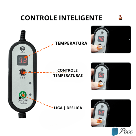 Almofada de Aquecimento Automotivo 12V