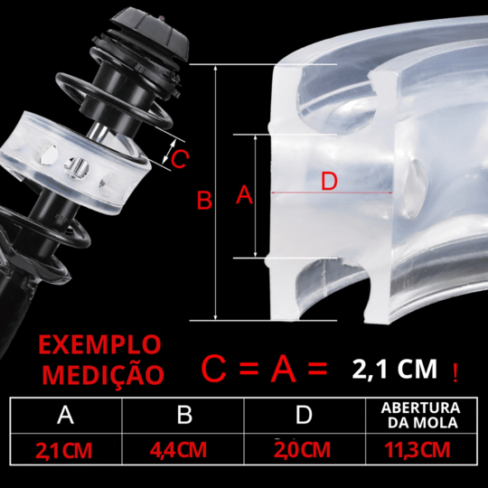 Amortecedor de Impacto de Borracha de Uretano - 1 Par