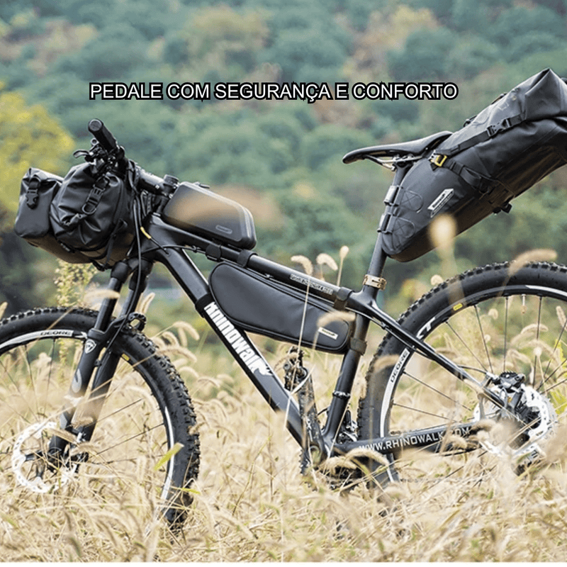 Bolsa de guidão Multifuncional impermeável de Bicicleta