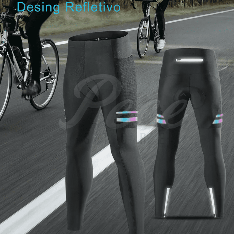 Calças Legging de Ciclismo Masculino