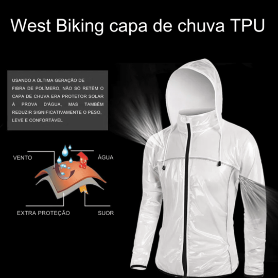 Capa de Chuva para Ciclista