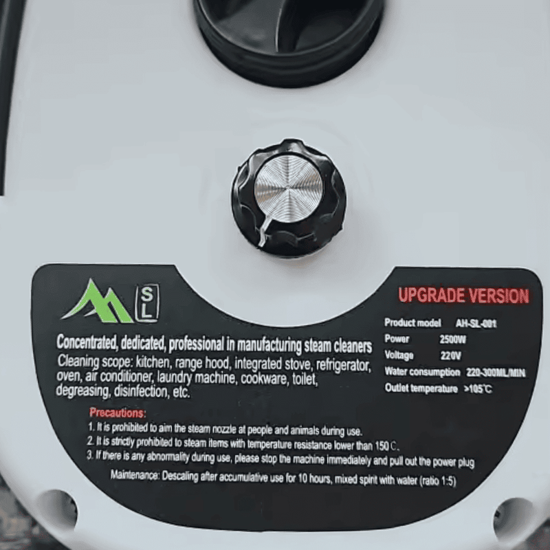 Limpador a Vapor Portátil 2500W - Limpeza Profunda e Sem Esforço!