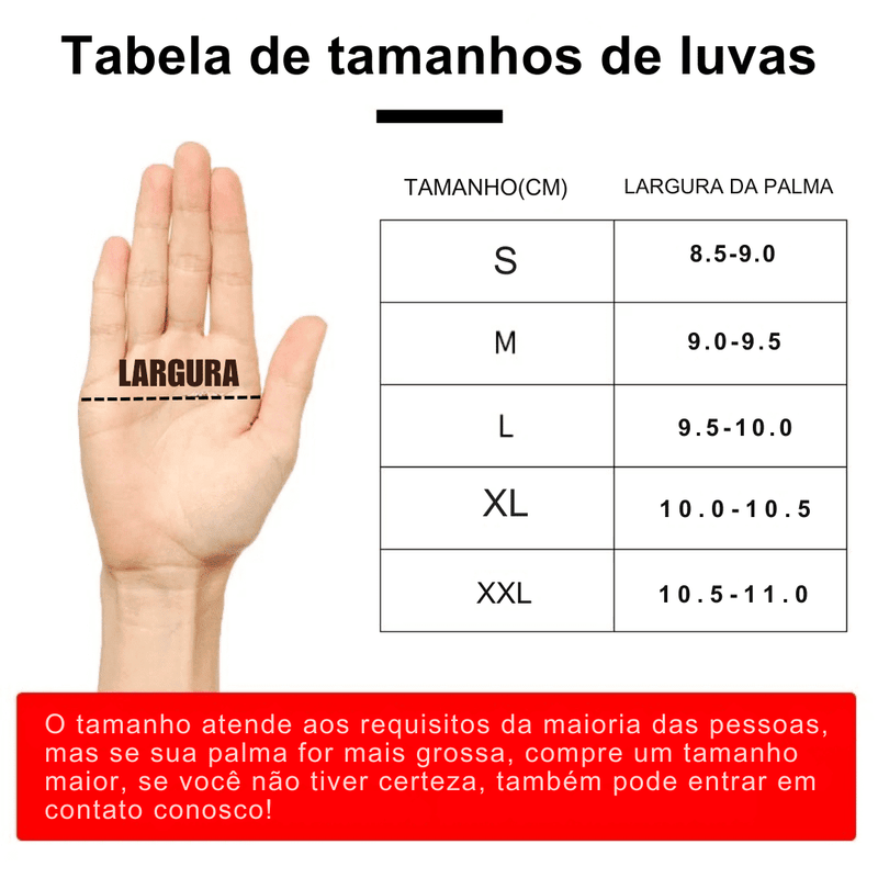 Luvas de Ciclismo Verão Plus