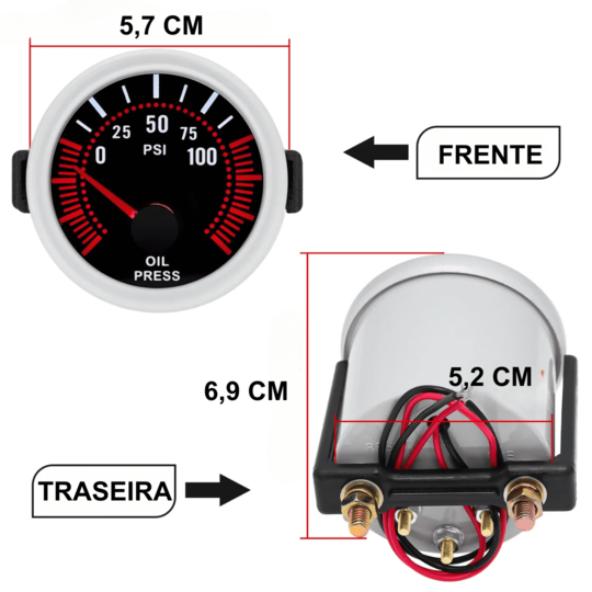 Medidor de pressão de óleo