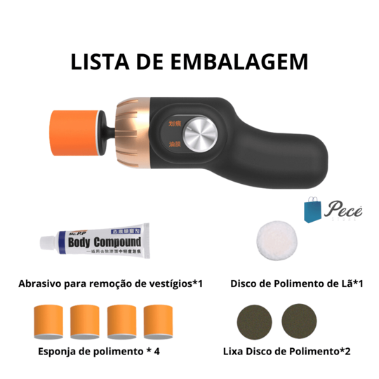 Mini Máquina de Reparo de Arranhões de Pintura de Carro