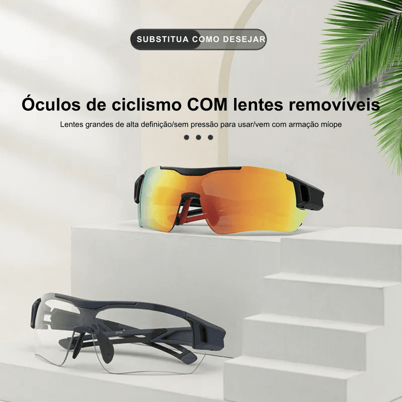 Óculos Esportivos Polarizados ROCKBROS - Proteção UV