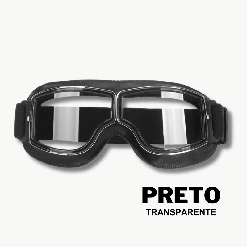 Óculos de Proteção Retrô para Motocicleta