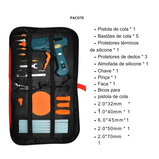 Pistola de Cola Quente Sackful – Dual Power para Reparos e DIY