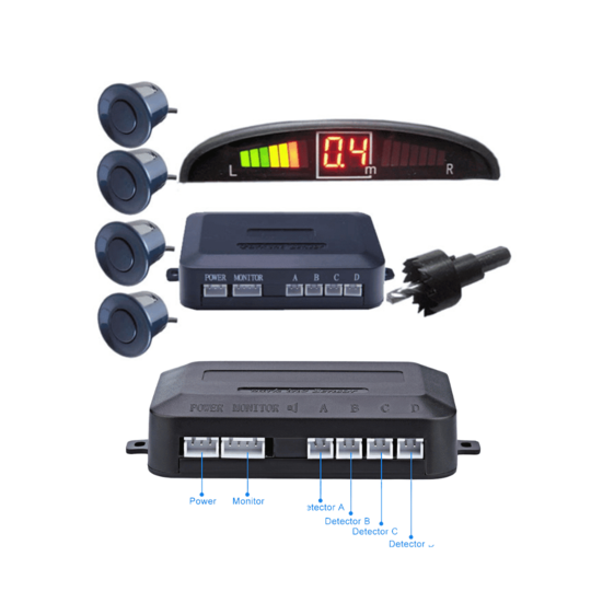 Sensor de Estacionamento do Carro com 4 Sensores