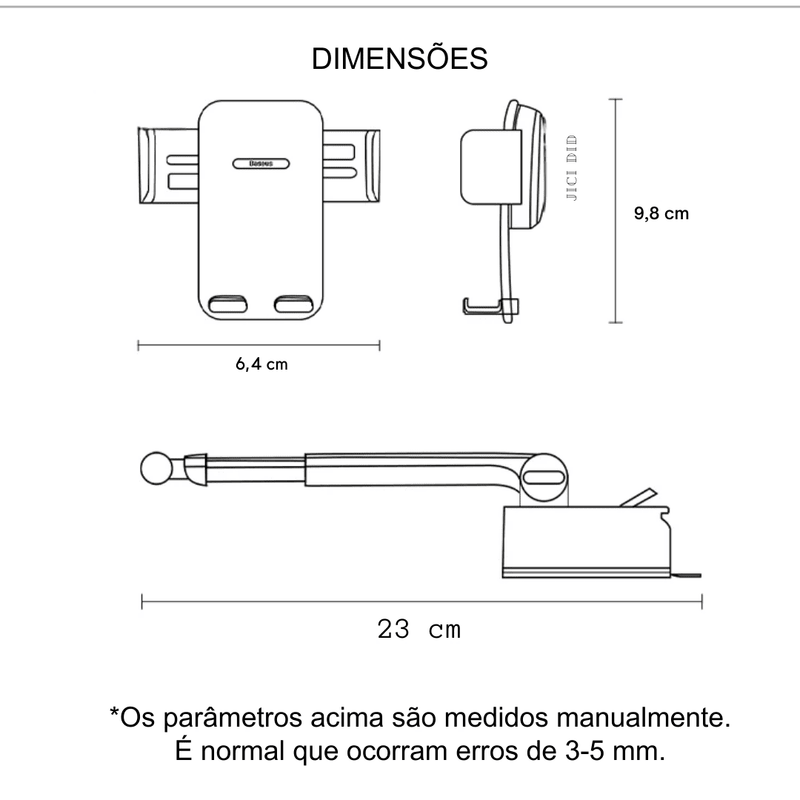 Suporte de Celular Automotivo com 900º