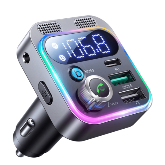 Transmissor Bluetooth 5.3 FM para Carro da Joyroom