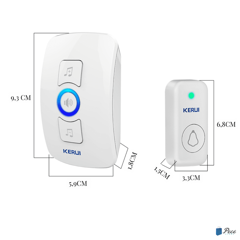 Campainha Inteligente sem Fio à Prova D'água - Pecê Store